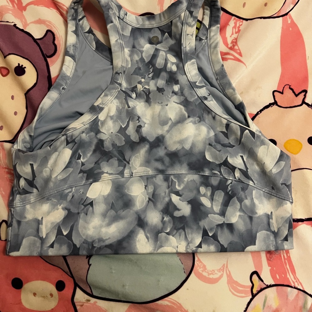 Floral Blue Tank Top